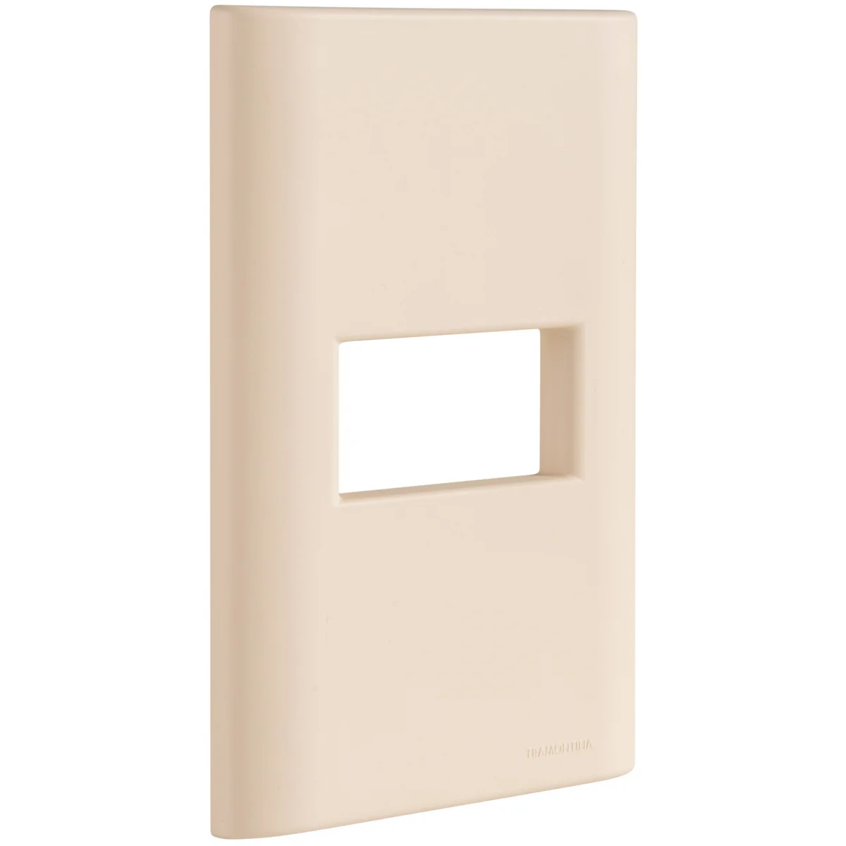 Placa 1 Posto Horizontal Tramontina Giz com Suporte Nude Soft Touch