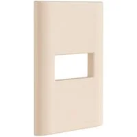 Placa 1 Posto Horizontal Tramontina Giz com Suporte Nude Soft Touch