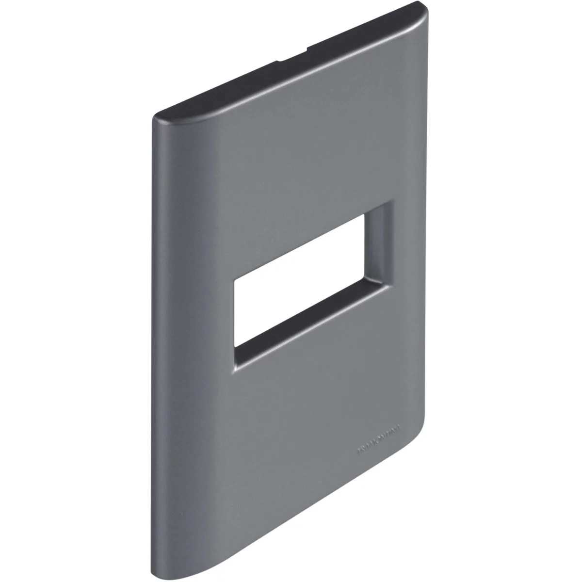 Placa 1 Posto Horizontal Tramontina Giz com Suporte Onix Metalizado