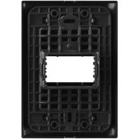 Placa 1 Posto Horizontal Tramontina Giz com Suporte Preto