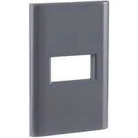 Placa 1 Posto Horizontal Tramontina Giz com Suporte Titânio