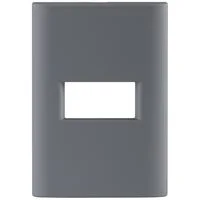 Placa 1 Posto Horizontal Tramontina Giz com Suporte Titânio Soft Touch