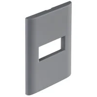 Placa 1 Posto Horizontal Tramontina Giz com Suporte Titânio Soft Touch