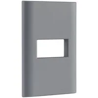 Placa 1 Posto Horizontal Tramontina Giz com Suporte Titânio Soft Touch