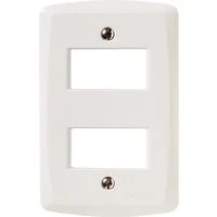 Placa 2 Postos Afastados 4x2 Tramontina Lux² Branca