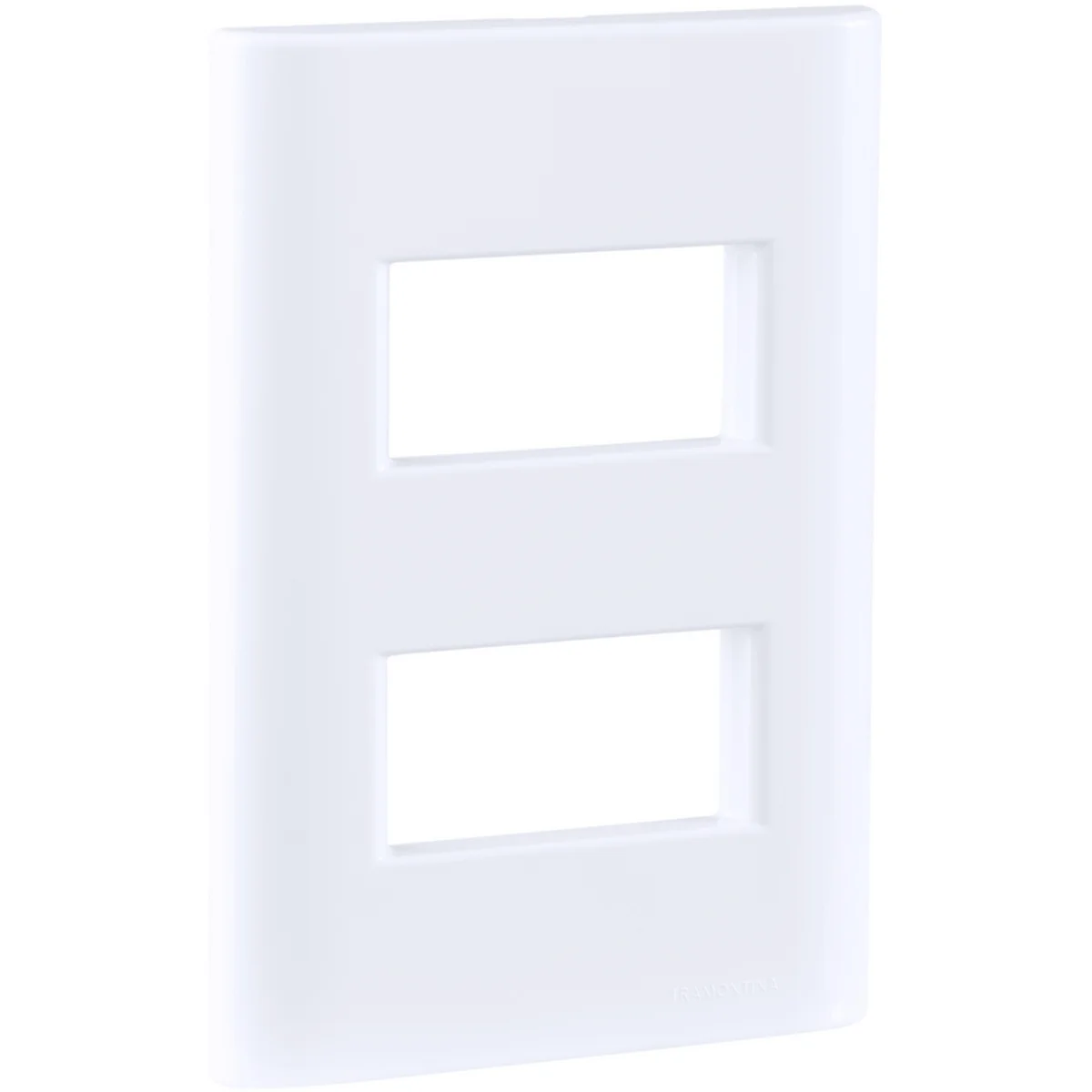 Placa 2 Postos Afastados Tramontina Giz com Suporte Branco