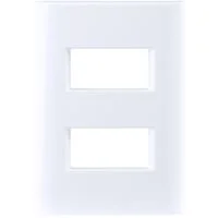 Placa 2 Postos Afastados Tramontina Giz com Suporte Branco