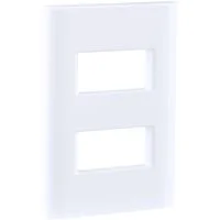 Placa 2 Postos Afastados Tramontina Giz com Suporte Branco