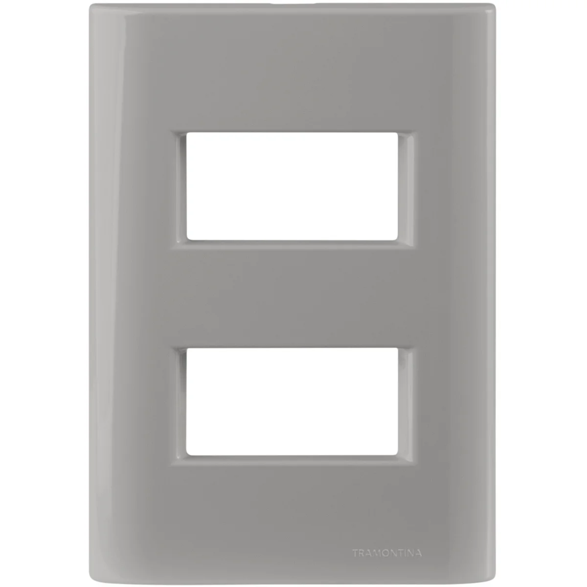 Placa 2 Postos Afastados Tramontina Giz com Suporte Fendi