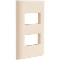 Placa 2 Postos Afastados Tramontina Giz com Suporte Nude Soft Touch