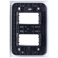 Placa 2 Postos Afastados Tramontina Giz com Suporte Ouro Metalizado