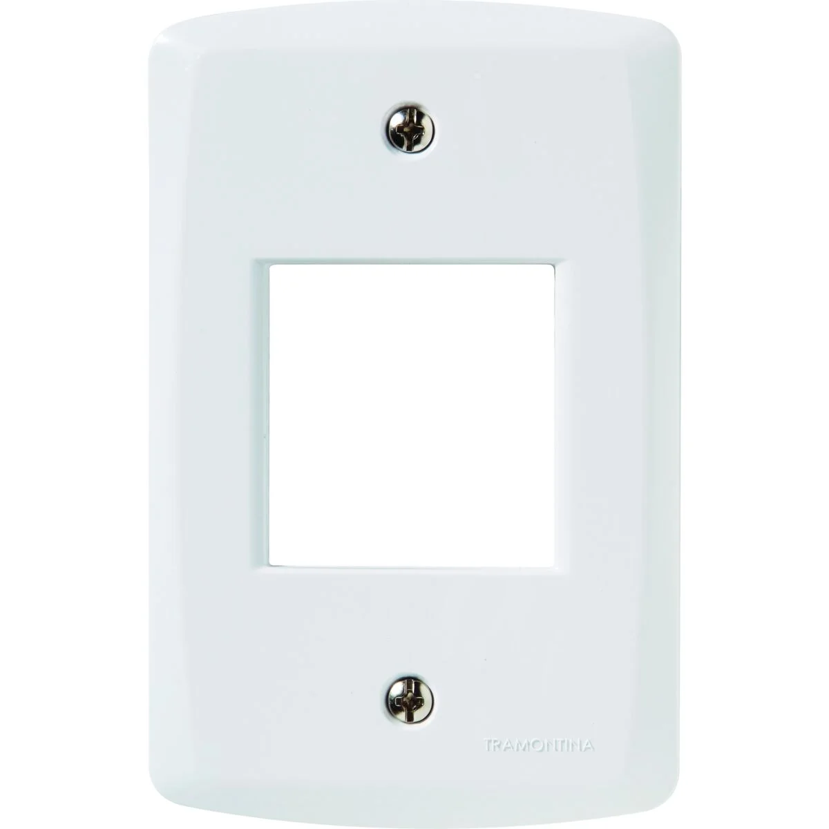 Placa 2 Postos Juntos 4x2 Tramontina Lux² Branca