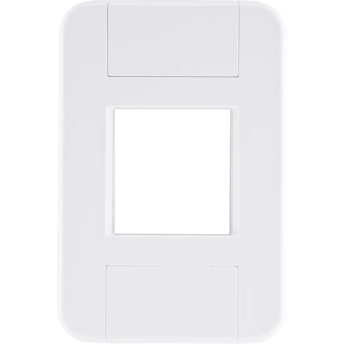 Placa 2 Postos Juntos 4x2 Tramontina Tablet Branca