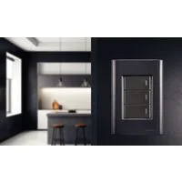 Placa 3 Postos 4x2 Tramontina Giz Grafite com Suporte