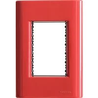 Placa 3 Postos 4x2 Tramontina Giz Napoli com Suporte