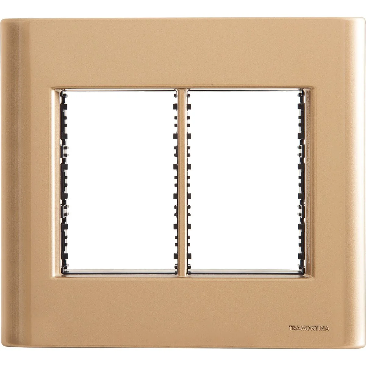 Placa 6 Postos 4x4 Tramontina Giz Ouro Metalizado com Suporte