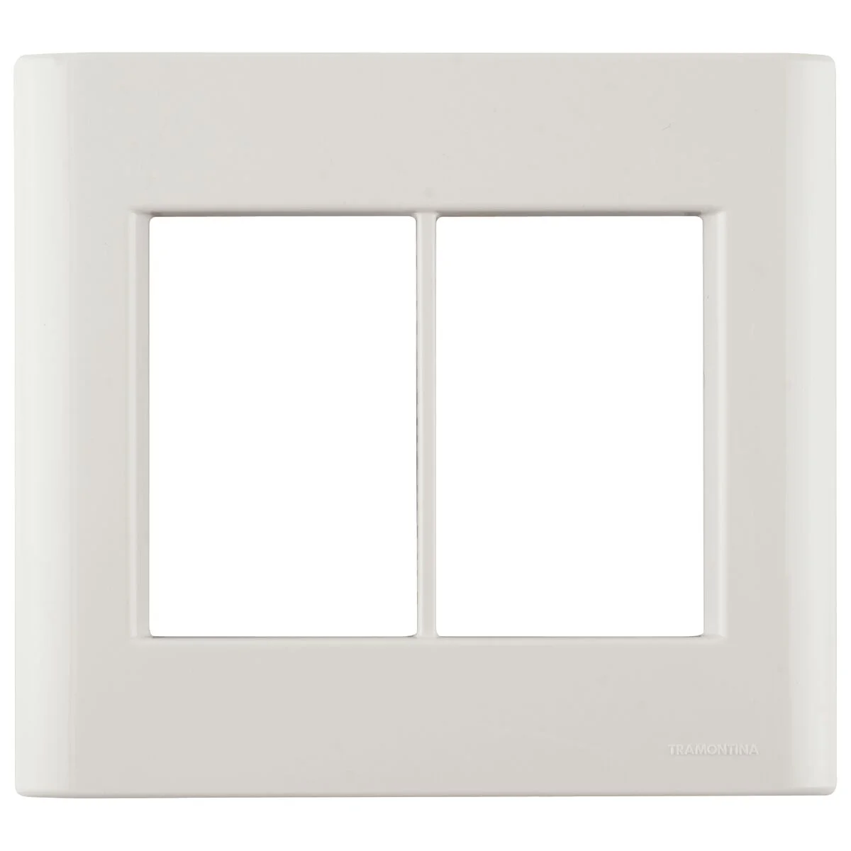 Placa 6 Postos 4x4 Tramontina Giz Pérola com Suporte