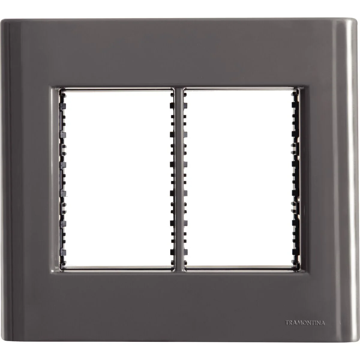 Placa 6 Postos 4x4 Tramontina Giz Titânio com Suporte