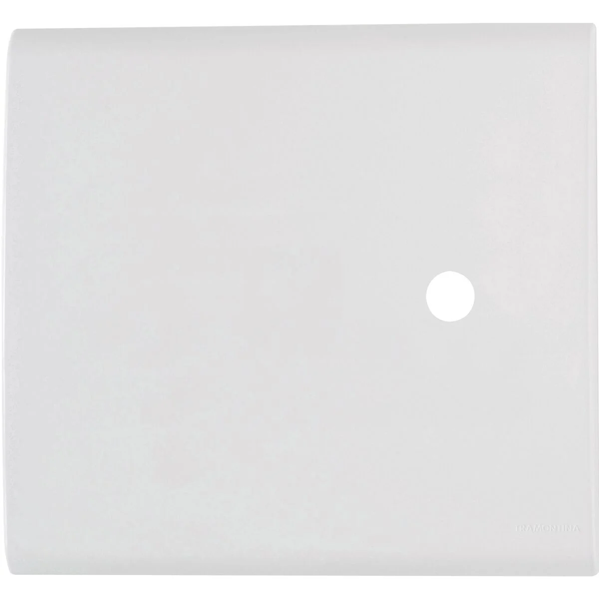 Placa com 1 Furo 4x4 9,5 mm Tramontina Liz Branca