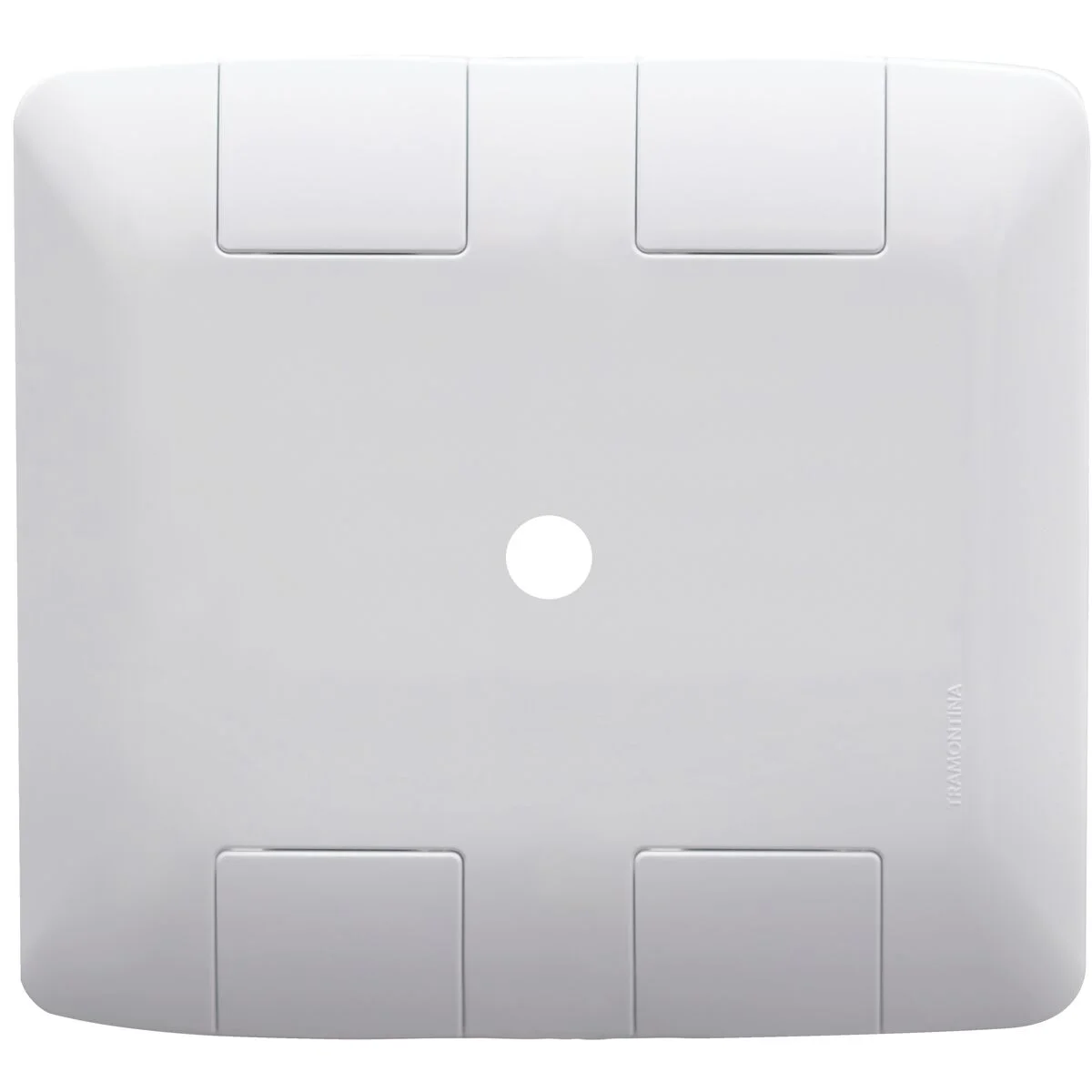 Placa com 1 Furo 9,5 mm 4x4 Tramontina Aria Branca