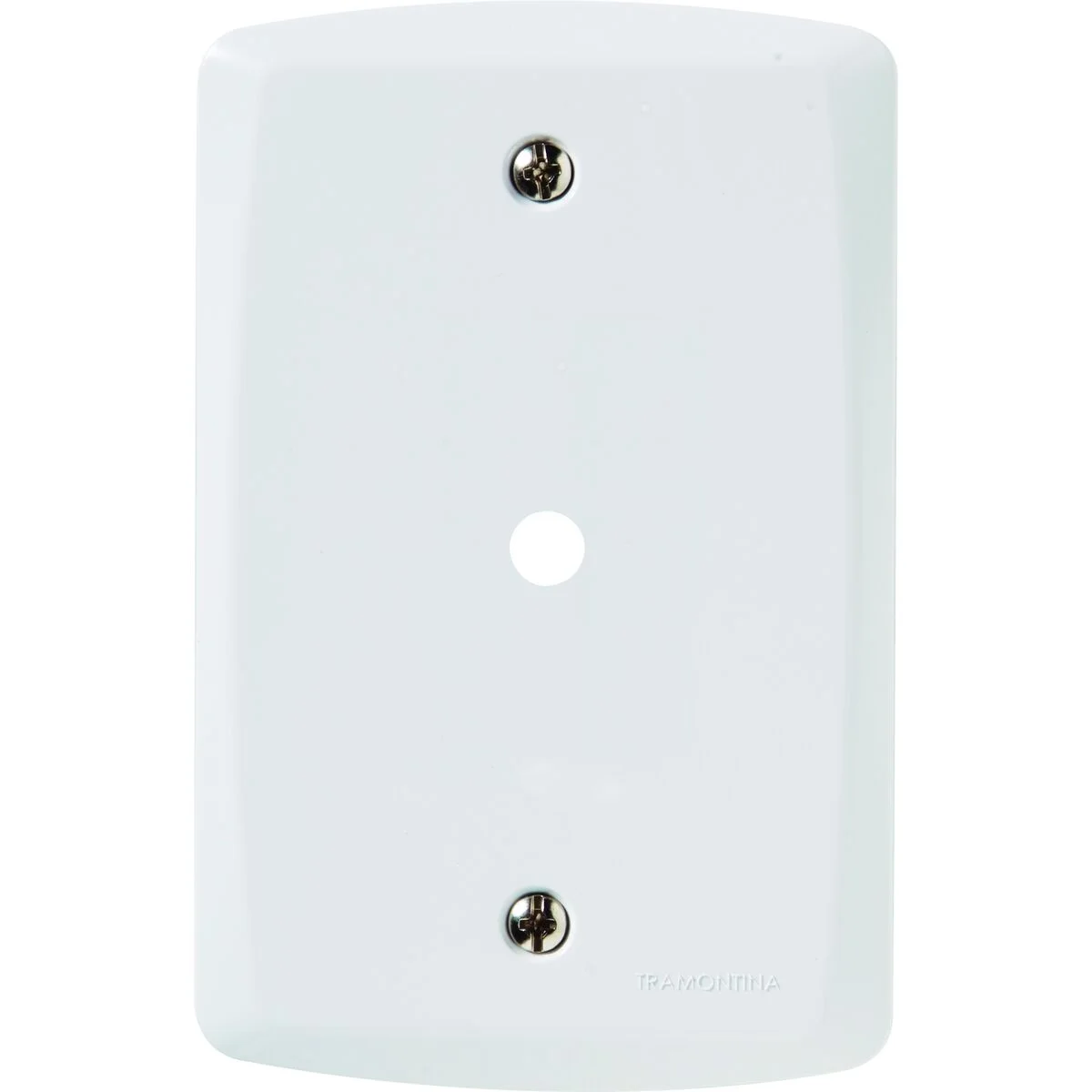 Placa com 1 Furo 9 mm 4x2 Tramontina Lux² Branca