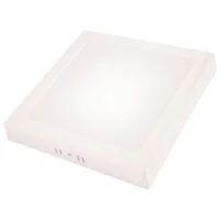Plafon LED Tramontina Quadrado Backlight de Sobrepor 1000 lm 12 W Bivolt 3000 K Luz Amarela