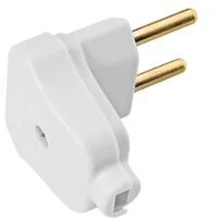 Plugue Angular 2P 10 A 250 V Tramontina Branco