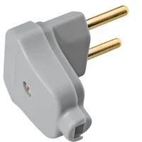 Plugue Angular 2P 10 A 250 V Tramontina Cinza