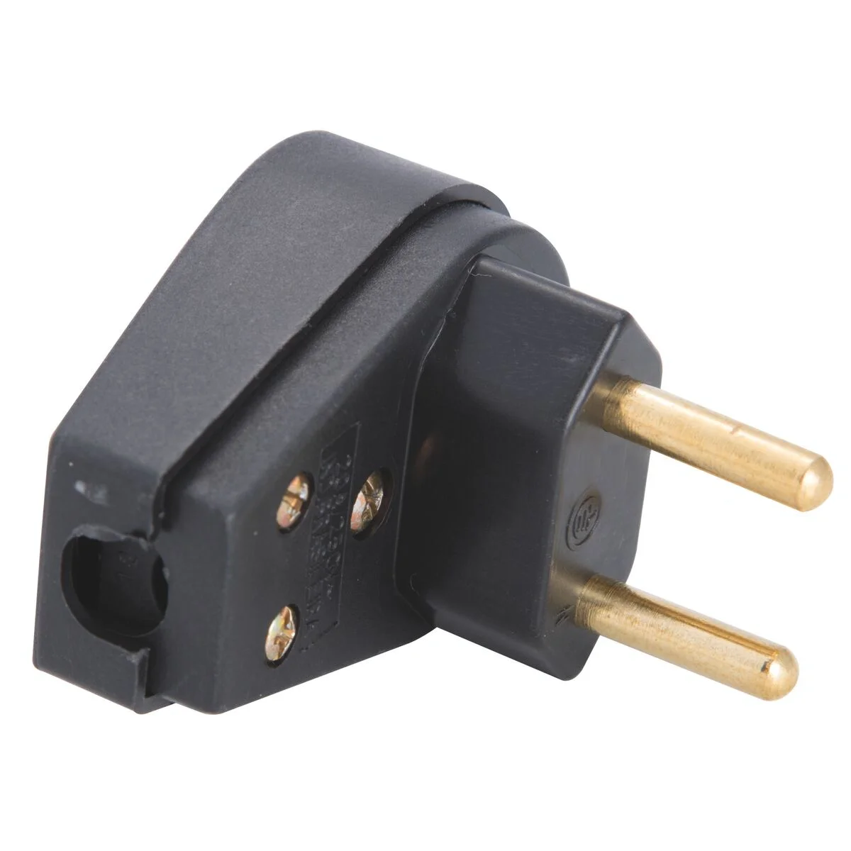 Plugue Angular 2P 10 A 250 V Tramontina Preto