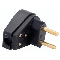 Plugue Angular 2P 10 A 250 V Tramontina Preto
