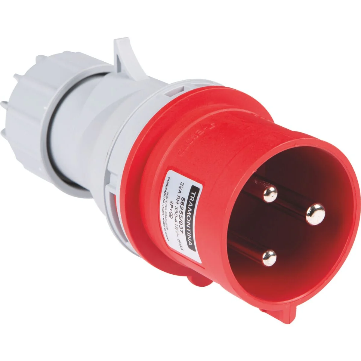 Plugue Móvel Industrial 2P+T 32 A 380-415 Vca 9 H Tramontina