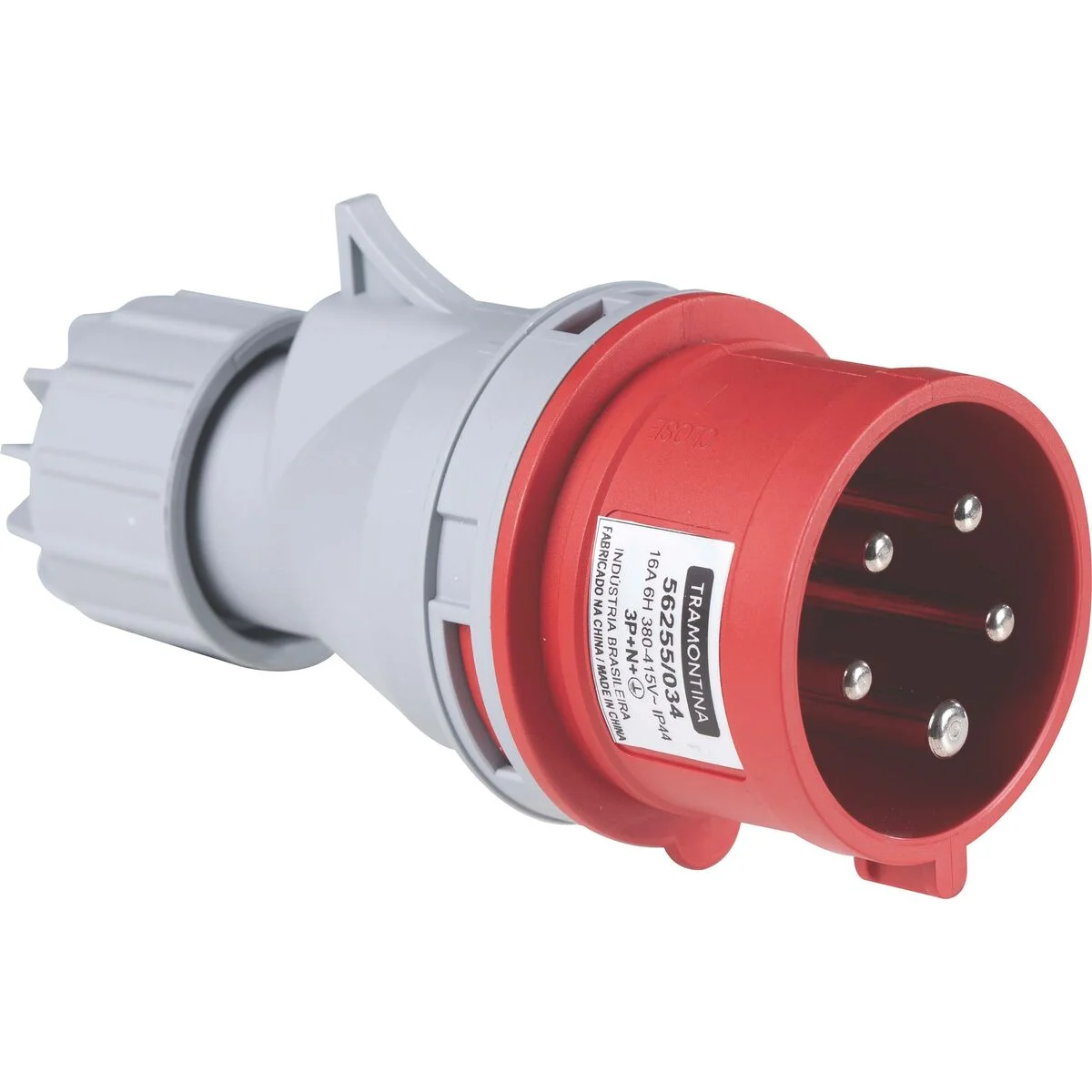 Plugue Móvel Industrial 3P+N+T 16 A 380-415 Vca 6 H Tramontina