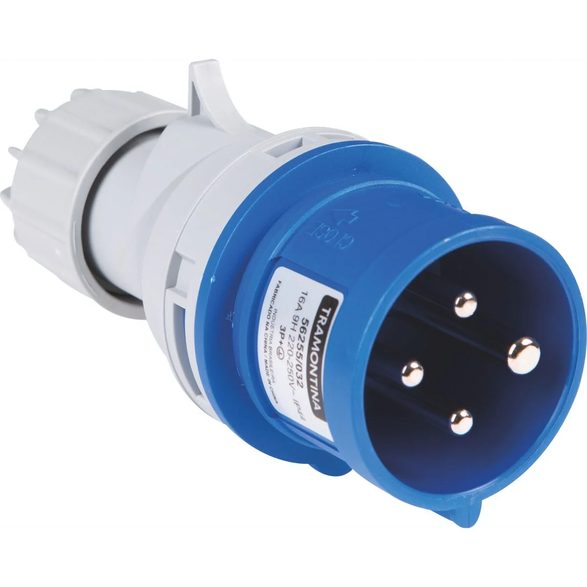Plugue Móvel Industrial 3P+T 16 A 220-250 Vca 9 H Tramontina