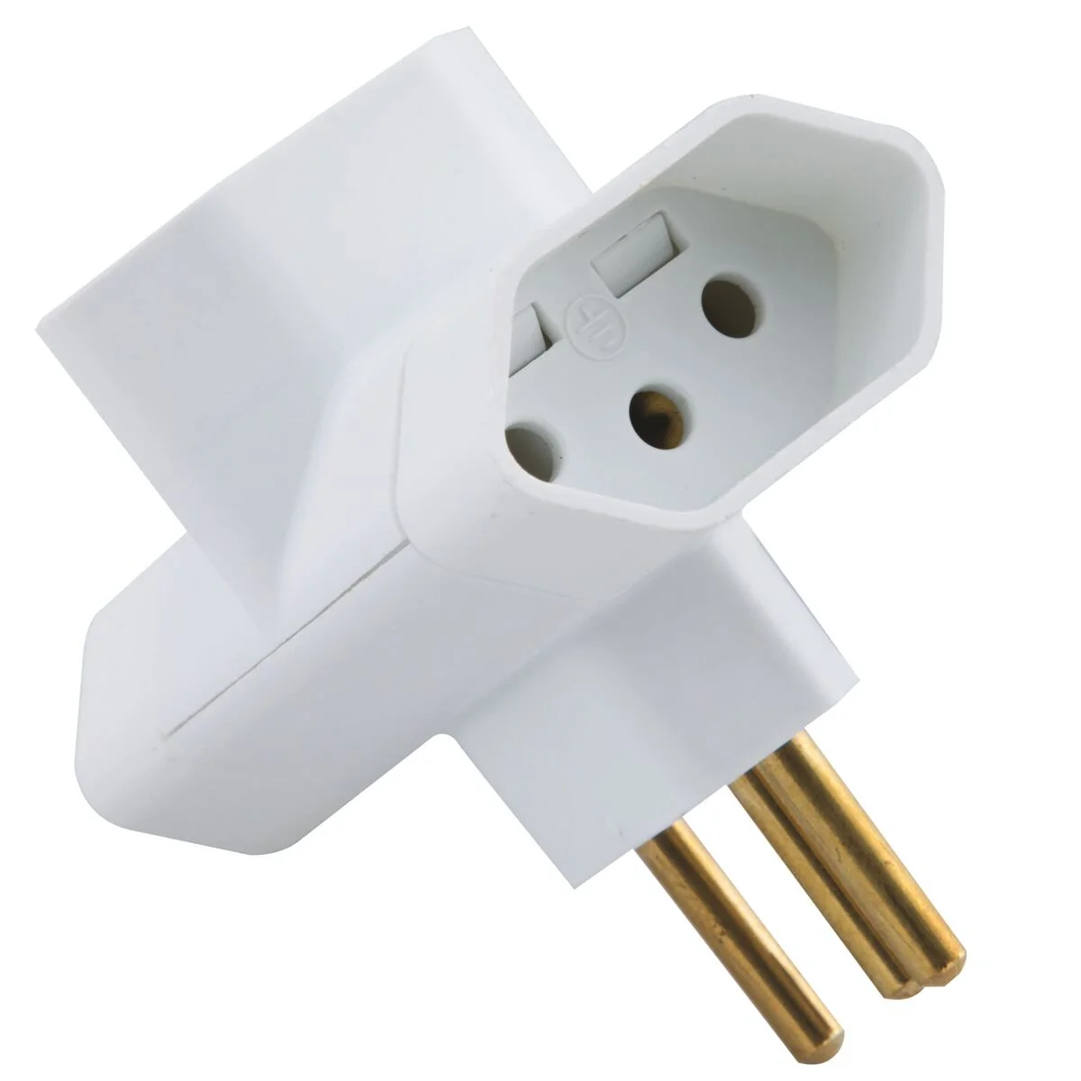 Plugue T 2P+T 10 A 250 V Tramontina Branco