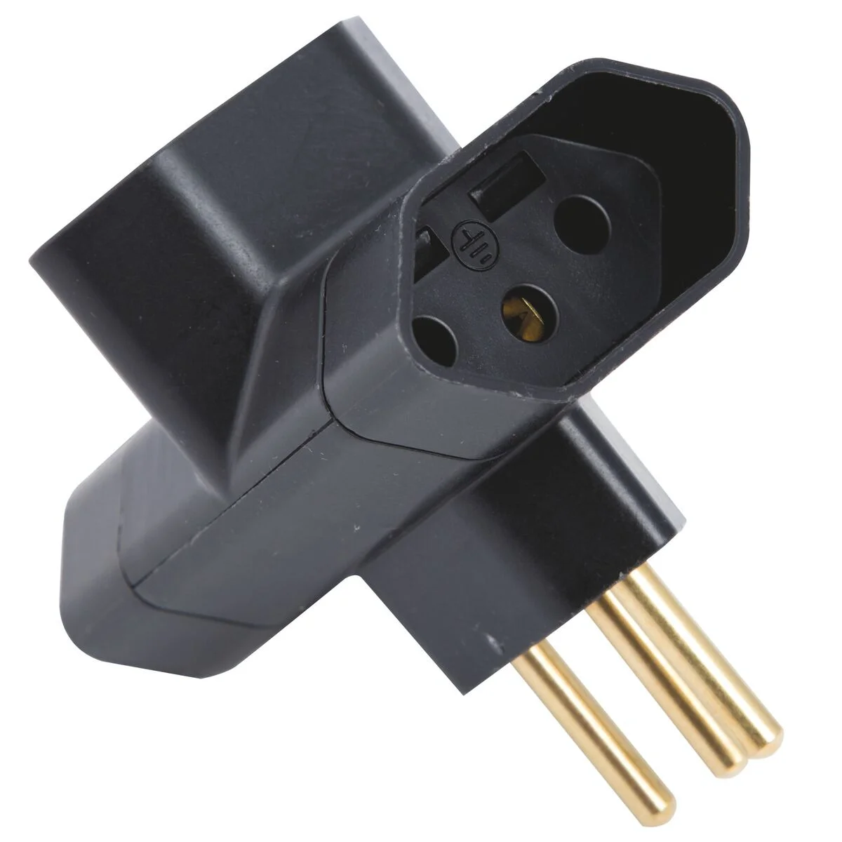 Plugue T 2P+T 10 A 250 V Tramontina Preto