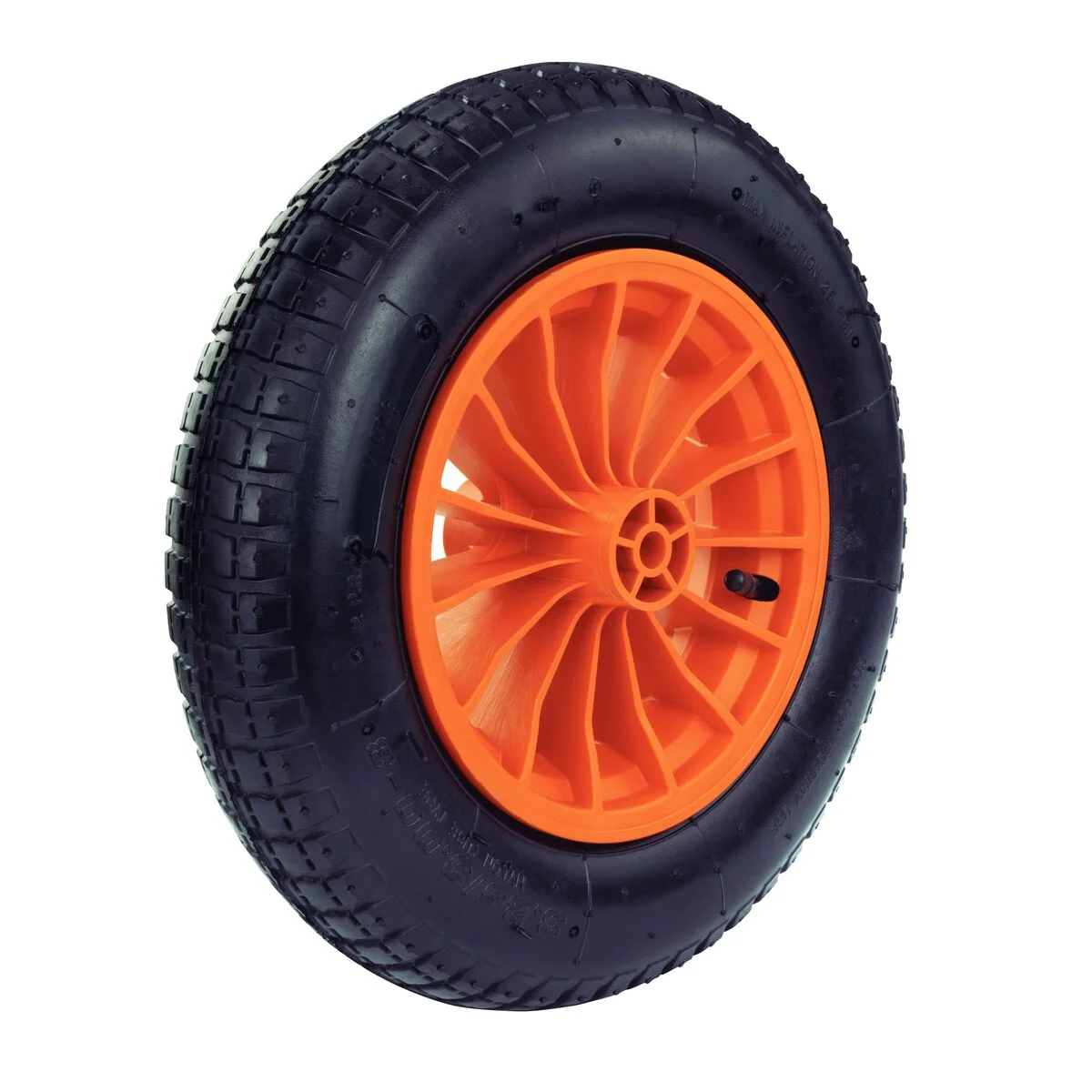 Pneu com Câmara Tramontina 3.25/8" com Roda Plástica 8" para Carrinho de Mão