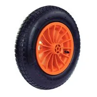Pneu com Câmara Tramontina 3.25/8" com Roda Plástica 8" para Carrinho de Mão