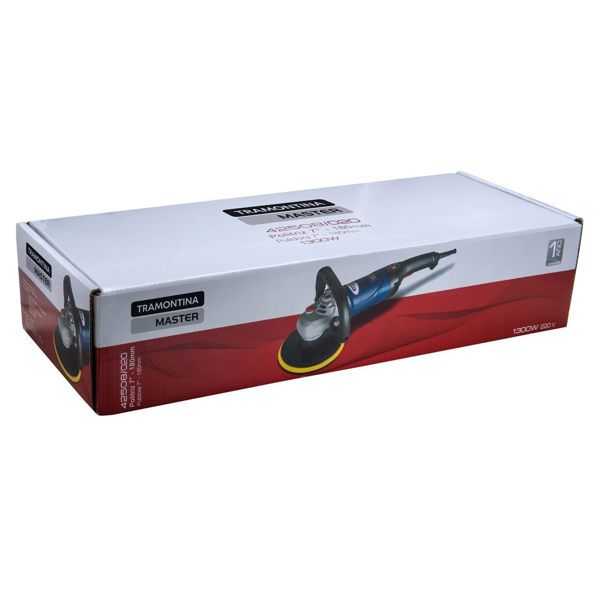 Politriz Angular 1300 W 7" 220 V Tramontina MASTER para Uso Profissional 6 Velocidades