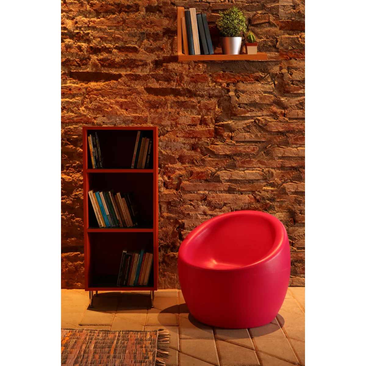 Poltrona Tramontina Oca em Polietileno Hot Pink