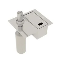 Porta-Esponja de embutir Tramontina com Tampa e Dosador de Sabão Líquido em Aço Inox