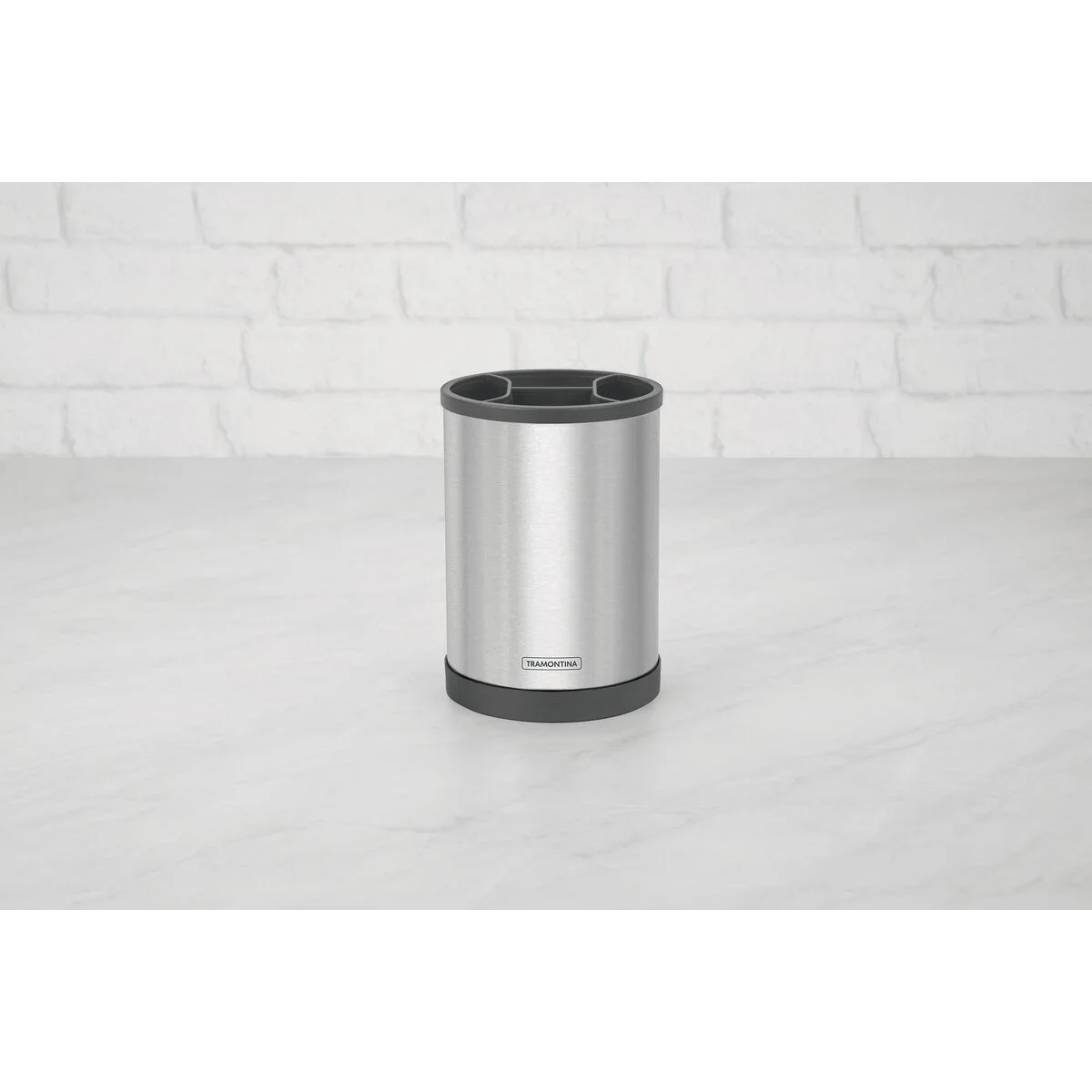 Porta-Utensílios Giratório Tramontina Plurale em Aço Inox
