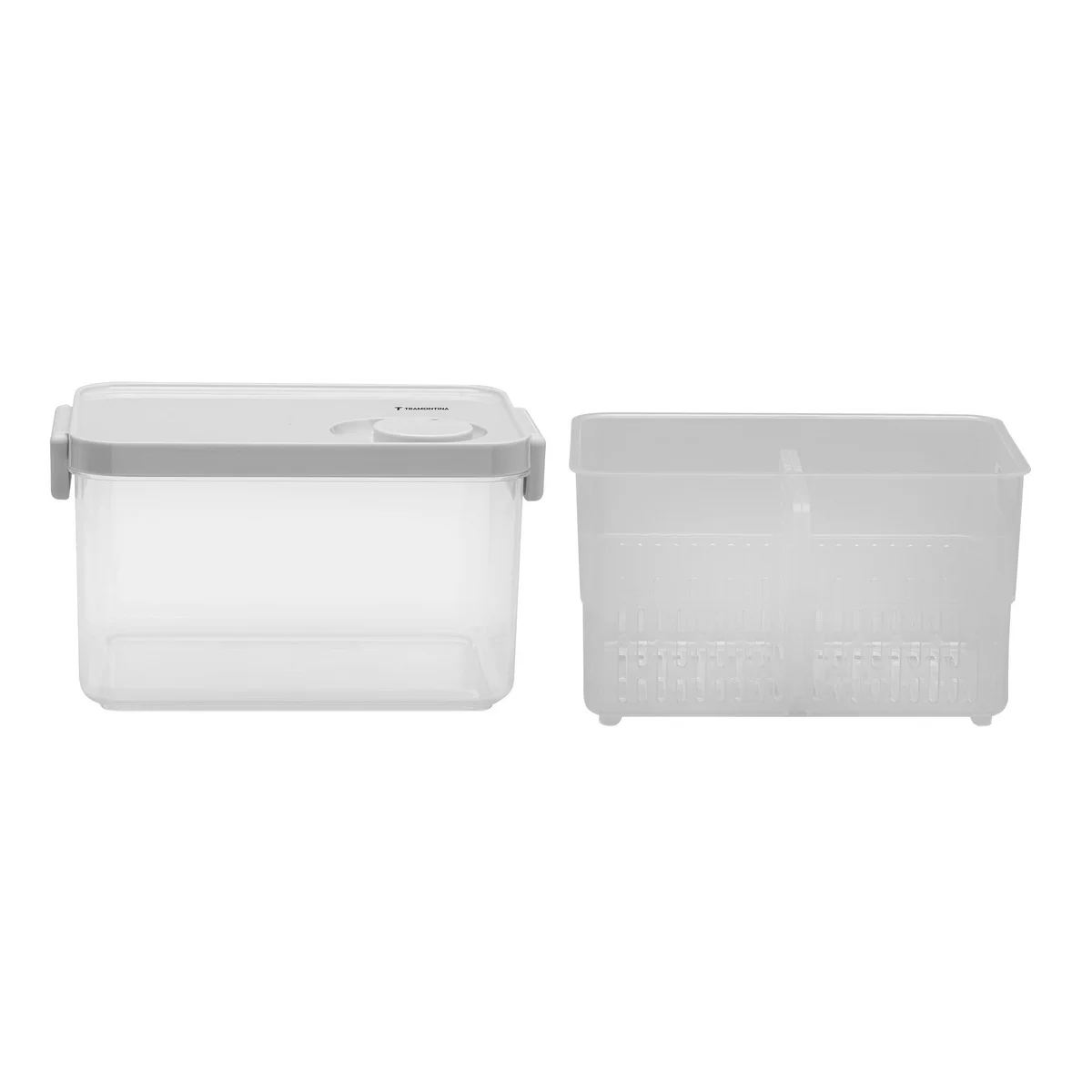 Pote Organizador de Geladeira Tramontina Organizzare com Controle de Umidade 2,8 L