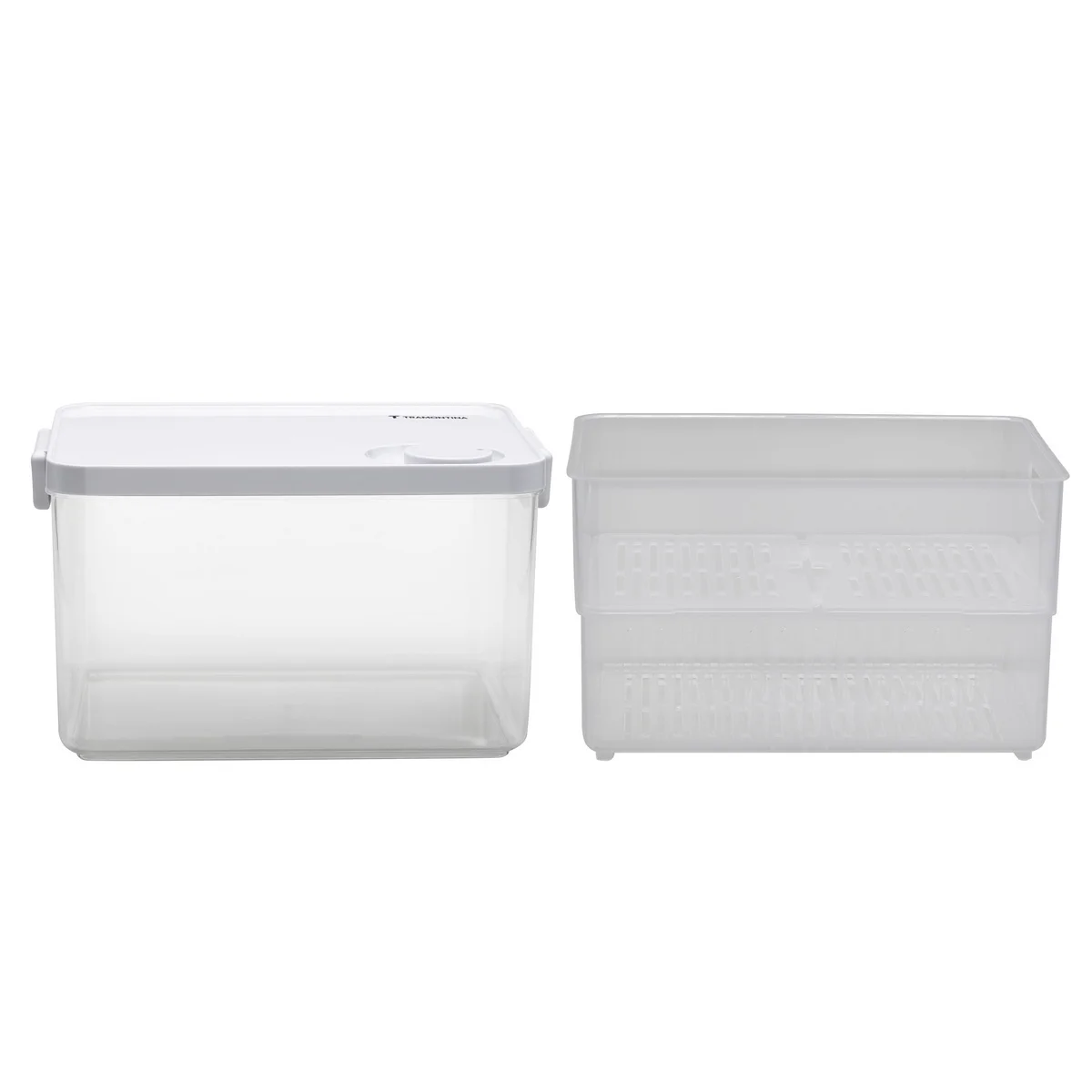 Pote Organizador de Geladeira Tramontina Organizzare com Controle de Umidade 6,2 L
