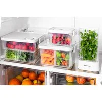 Pote Organizador de Geladeira Tramontina Organizzare com Controle de Umidade 6,2 L