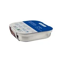 Pote Quadrado Tramontina Freezinox em Aço Inox com Tampa Plástica 16 cm 0,8 L