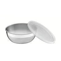Pote Redondo Tramontina Freezinox em Aço Inox com Tampa Plástica 14 cm 0,8 L