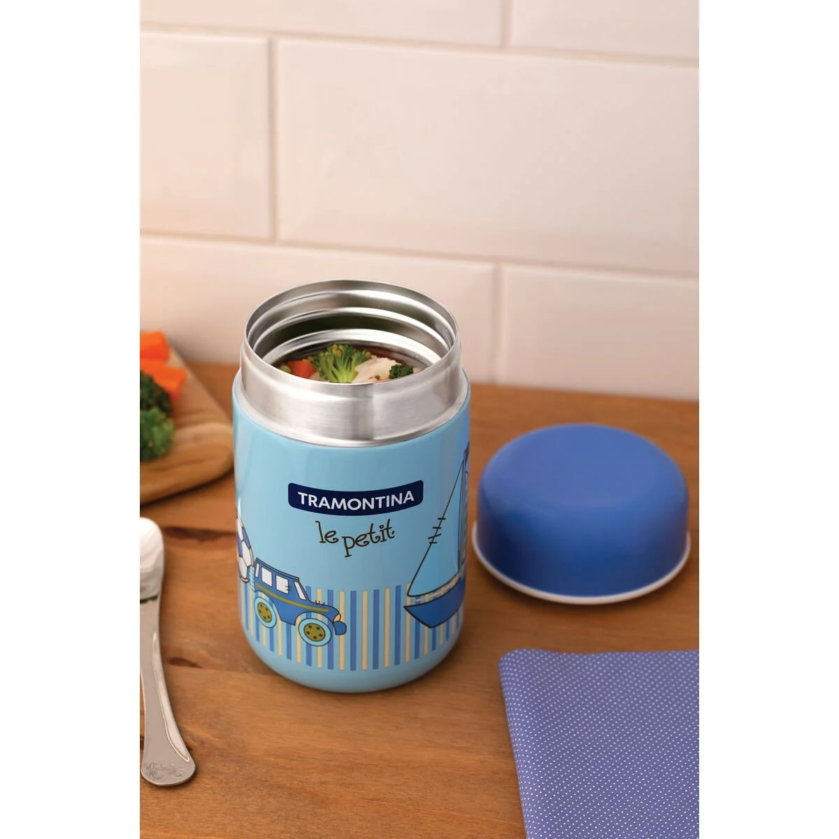Pote Térmico Tramontina Le Petit Azul 400 ml