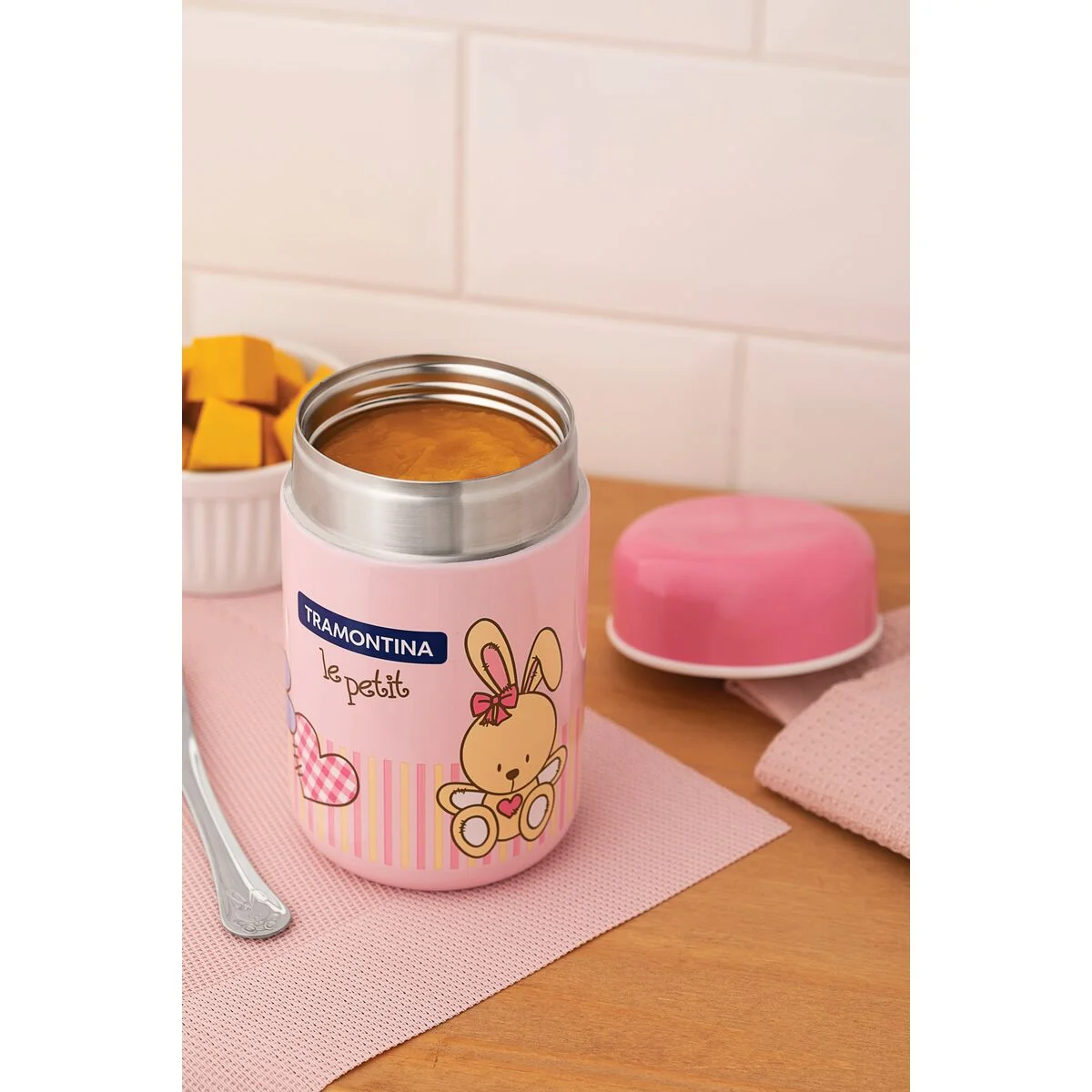 Pote Térmico Tramontina Le Petit Rosa 400 ml