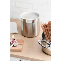 Pote Tramontina Cucina em Aço Inox para Mantimentos com Tampa Plástica 16 cm 3,4 L
