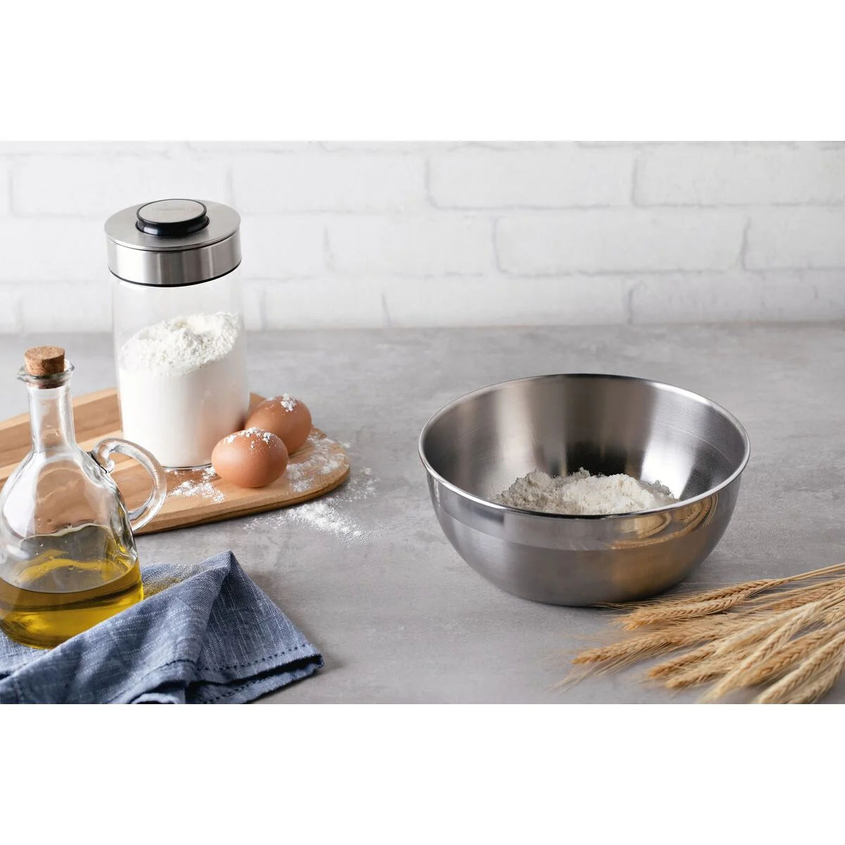 Pote Tramontina Freezinox Redondo em Aço Inox com Acabamento Fosco sem Tampa 18 cm 1,6 L
